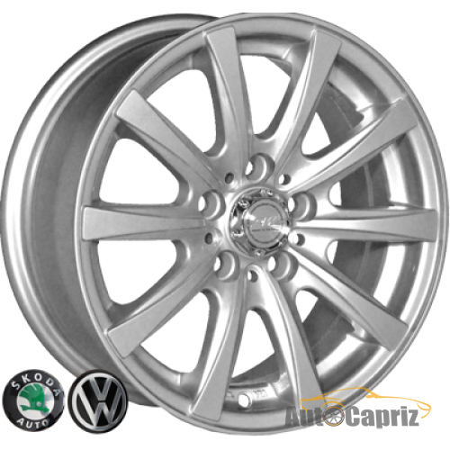 Диски Replica Volkswagen 3102 SIL R14 W6.0 PCD5x100 ET35 DIA57.1   